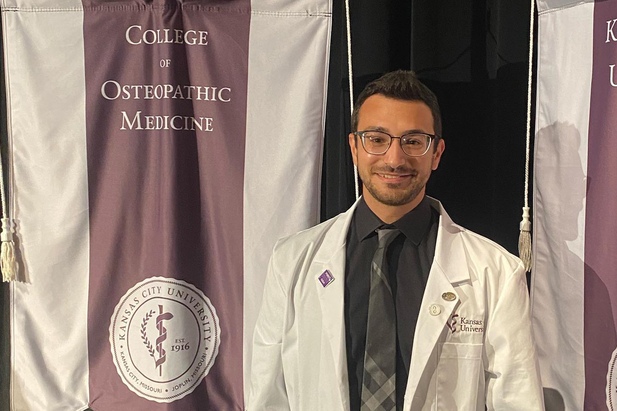 Jad Imad, KCU doctor of osteopathic medicine student honored with COVID-19 Hero Award